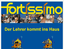 Tablet Screenshot of lerninstitut-fortissimo.de